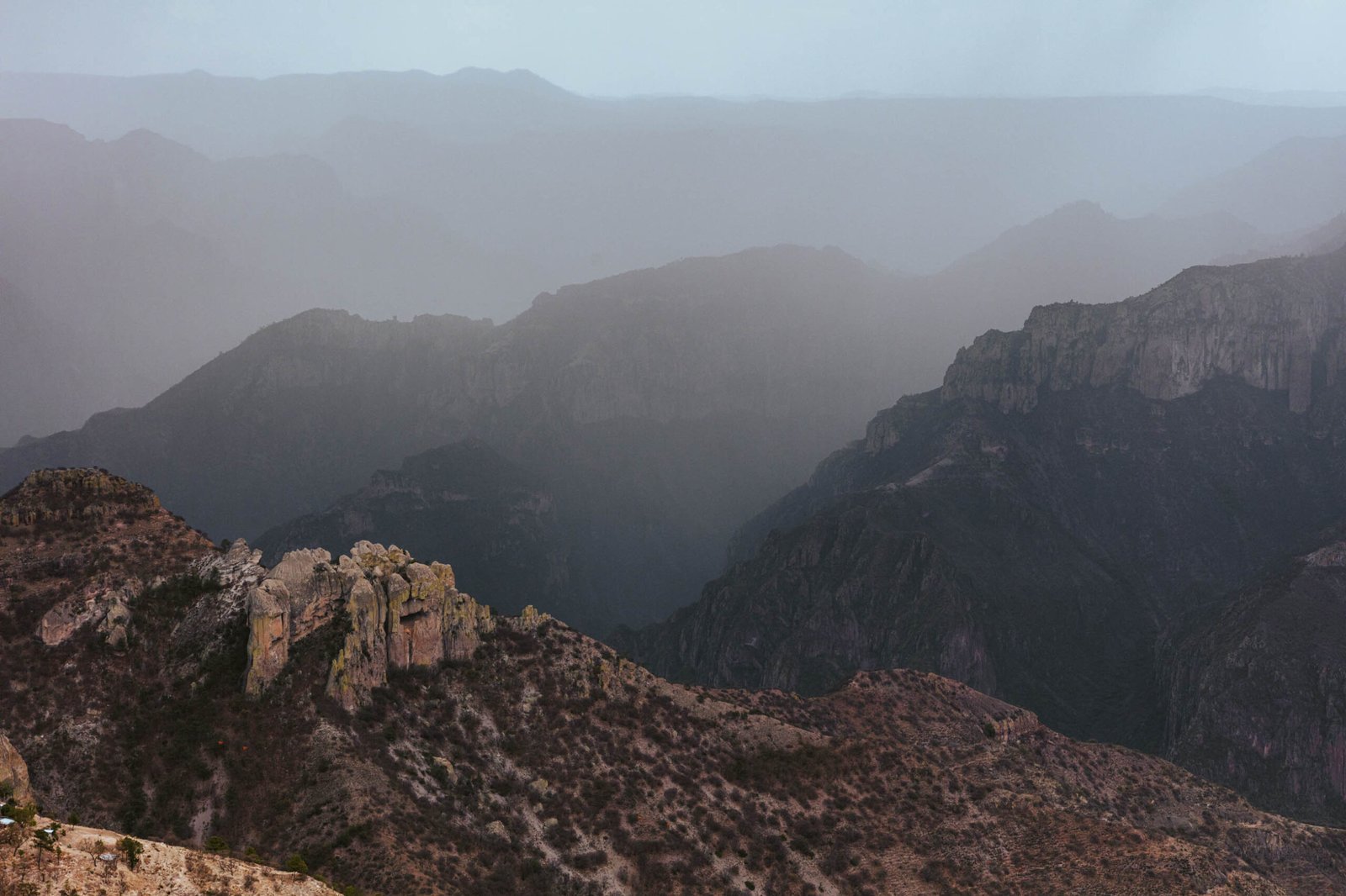 Lluvia en Barrancas del Cobre